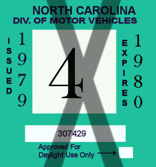 (image for) 1979-1980 NC inspection sticker